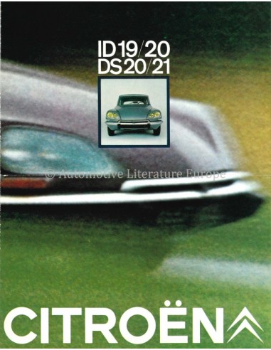1969 CITROEN DS / ID RANGE BROCHURE...