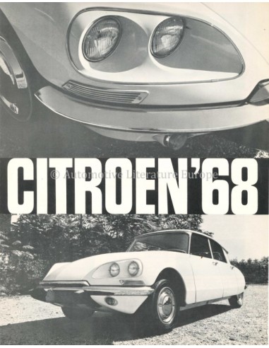 1968 CITROEN DS 21 BROCHURE ENGELS