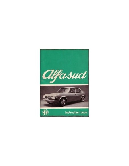 1974 ALFA ROMEO ALFASUD INSTRUCTIEBOEKJE ENGELS