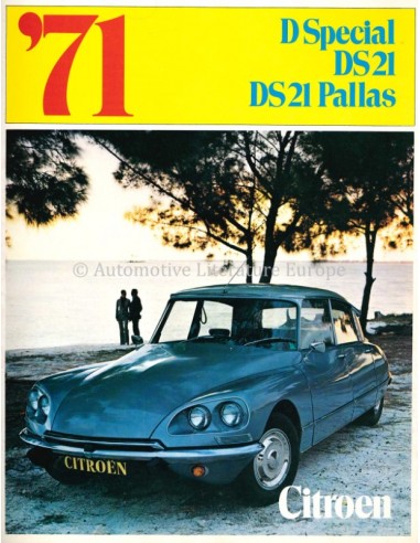 1971 CITROEN D SEDAN RANGE BROCHURE...