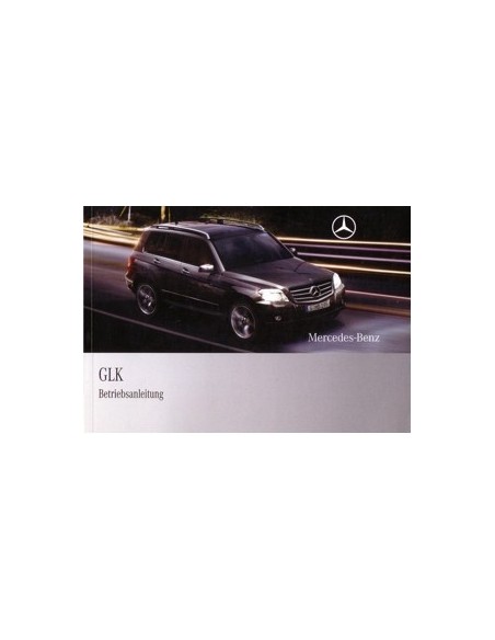 2008 MERCEDES BENZ GLK KLASSE INSTRUCTIEBOEKJE DUITS
