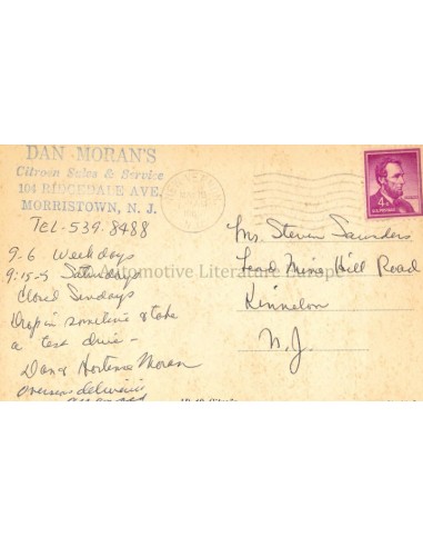 CITROËN ID 19 POSTKARTE