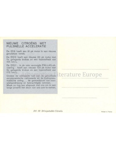 CITROËN DS 19 DÉCAPOTABLE...