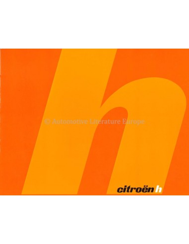1964 CITROEN H BROCHURE DUTCH