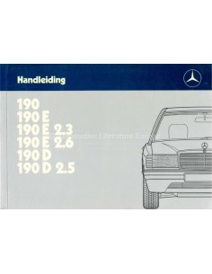 1987 MERCEDES BENZ 190 BETRIEBSANLEITUNG NIEDERLÄNDISCH