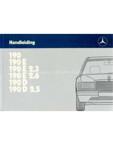 1987 MERCEDES BENZ 190 OWNERS MANUAL DUTCH