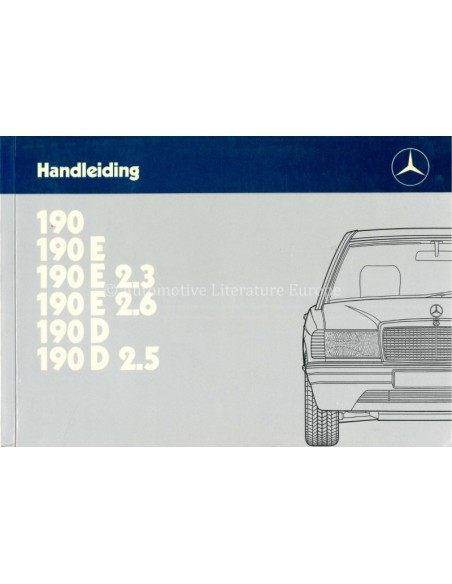 1987 MERCEDES BENZ 190 BETRIEBSANLEITUNG NIEDERLÄNDISCH