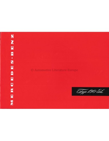 1957 MERCEDES BENZ 190 SL BROCHURE DUITS