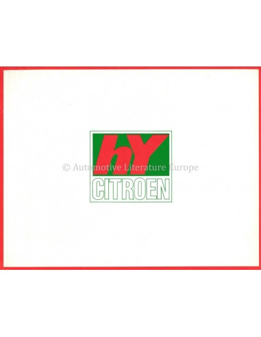 1968 CITROEN HY BROCHURE DUTCH