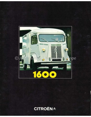 1970 CITROEN H 1600 BROCHURE DUTCH