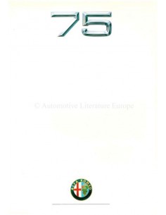 1990 ALFA ROMEO 75 BROCHURE FRANS