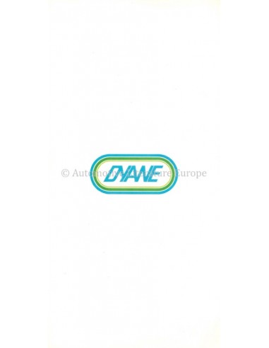 1967 CITROEN DYANE BROCHURE FRENCH