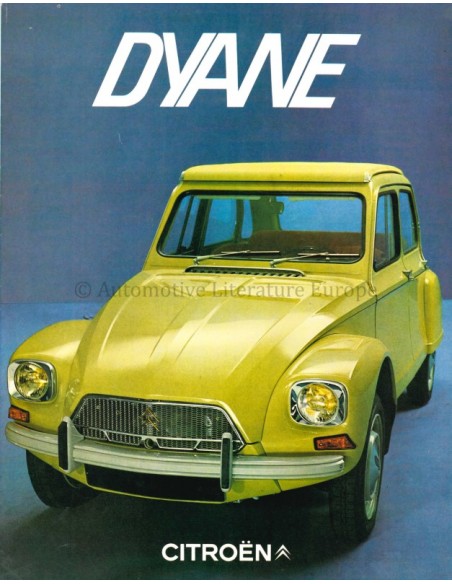 1970 CITROEN DYANE BROCHURE DUTCH