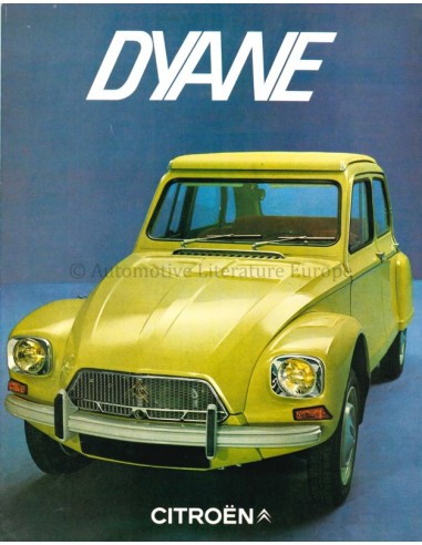 1970 CITROEN DYANE BROCHURE FRANS