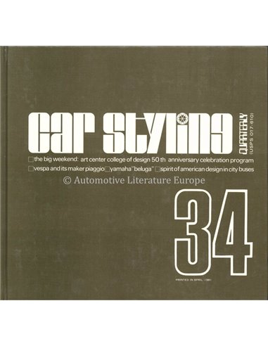 1981 CAR STYLING 34- QUATERLY- BUCH