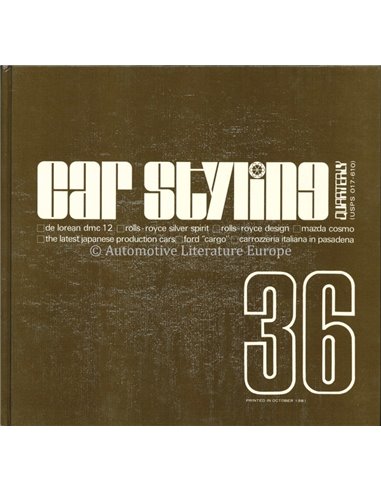 1981 CAR STYLING 36- QUATERLY- BOOK