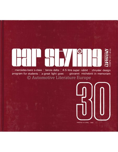 1980 CAR STYLING 30 - QUATERLY- BUCH
