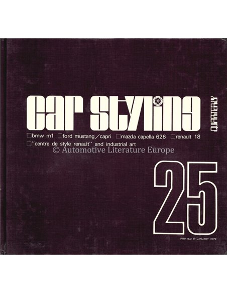 1979 CAR STYLING 25 - QUATERLY- BUCH