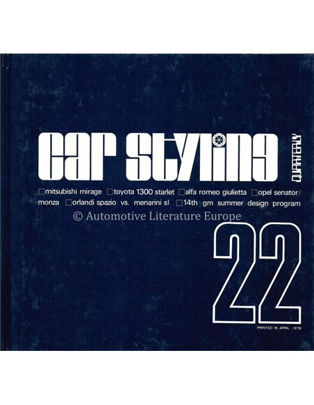 1978 CAR STYLING 22 - QUATERLY- BUCH