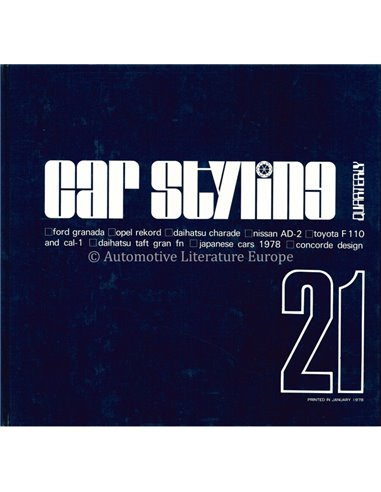 1978 CAR STYLING 21 - QUATERLY- BUCH
