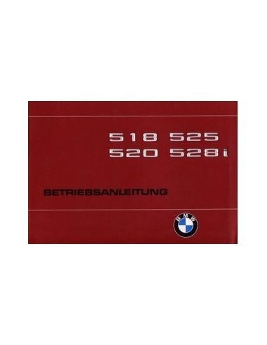 1980 BMW 5 SERIE INSTRUCTIEBOEKJE DUITS