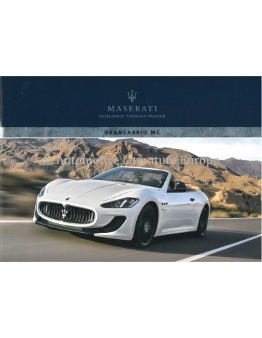 2013 MASERATI GRANCABRIO MC BROCHURE...