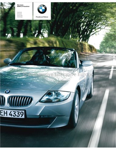 2005 BMW Z4 ROADSTER BROCHURE DUITS