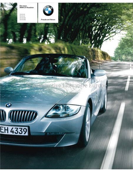 2005 BMW Z4 ROADSTER PROSPEKT DEUTSCH