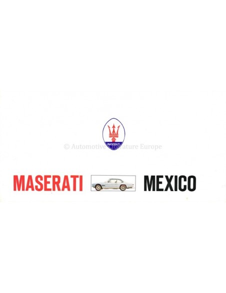 1971 MASERATI MEXICO PROSPEKT