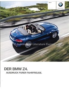 2009 BMW Z4 PROSPEKT DEUTSCH