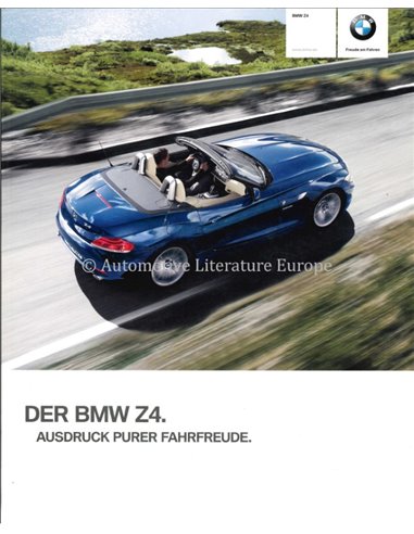 2009 BMW Z4 PROSPEKT DEUTSCH