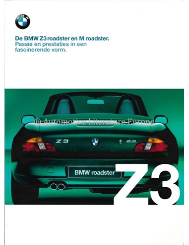 2000 BMW Z3 ROADSTER EN M ROADSTER  BROCHURE NEDERLANDS