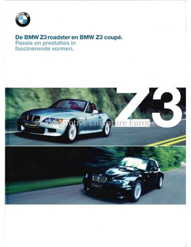 2000 BMW Z3 ROADSTER EN BMW Z3 COUPÉ  BROCHURE NEDERLANDS