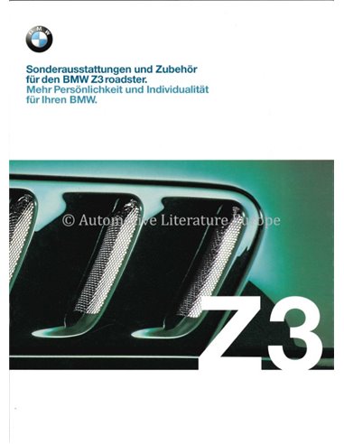 1999 BMW Z3 ROADSTER BROCHURE  GERMAN