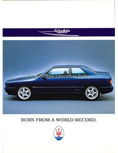 1997 MASERATI GHIBLI PRIMATIST BROCHURE ENGLISH