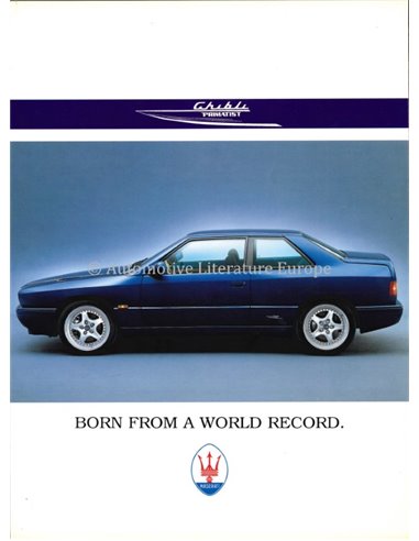 1997 MASERATI GHIBLI PRIMATIST BROCHURE ENGELS