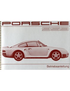 1987 PORSCHE 959 INSTRUCTIEBOEKJE DUITS