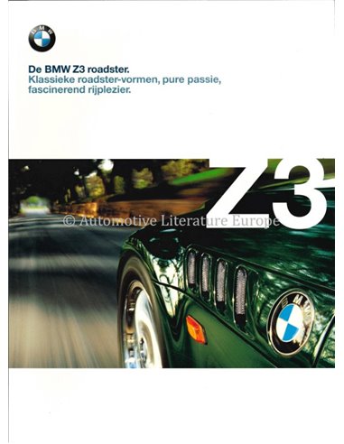 1999 BMW Z3 ROADSTER BROCHURE NEDERLANDS
