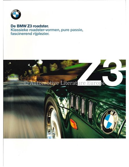 1998 BMW Z3 ROADSTER BROCHURE NIEDRLÄNDISCH