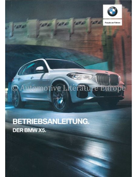 2019 BMW X5 INSTRUCTIEBOEKJE DUITS