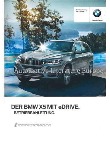 2016 BMW X5 EDRIVE BETRIEBSANLEITUNG DEUTSCH