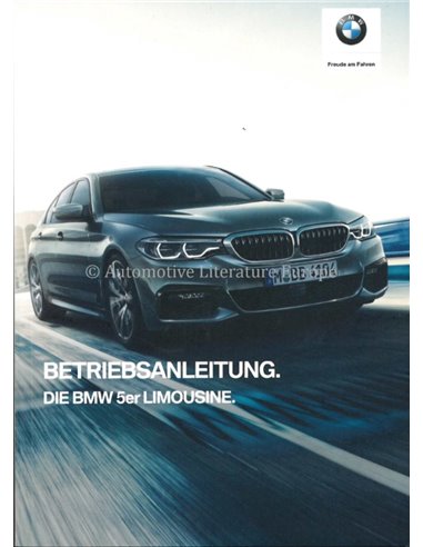 2019 BMW 5 SERIE LIMOUSINE INSTRUCTIEBOEKJE DUITS