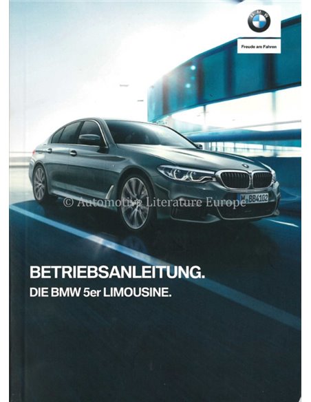 2019 BMW 5 SERIES LIMOUSINE OWNERS MANUAL GERMAN
