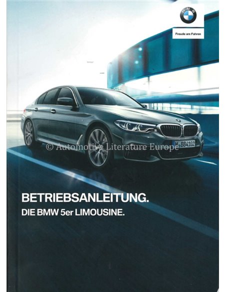 2019 BMW 5ER LIMOUSINE BETRIEBSANLEITUNG DEUTSCH