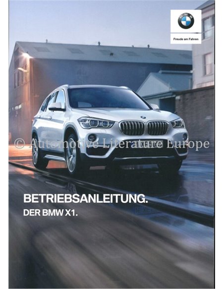 2018 BMW X1 BETRIEBSANLEITUNG DEUTSCH