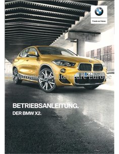 2018 BMW X2 INSTRUCTIEBOEKJE DUITS