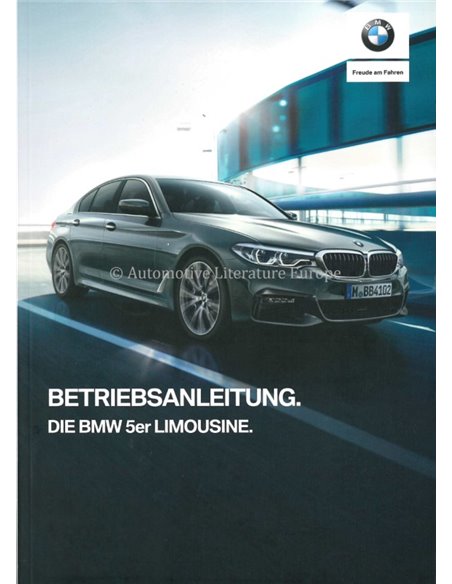 2018 BMW 5 SERIE LIMOUSINE INSTRUCTIEBOEKJE DUITS
