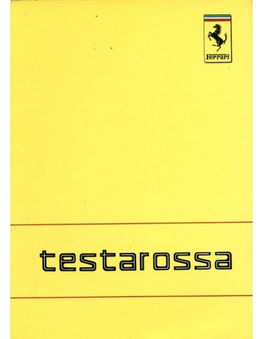 1988 FERRARI TESTAROSSA INSTRUCTIEBOEKJE 496/88