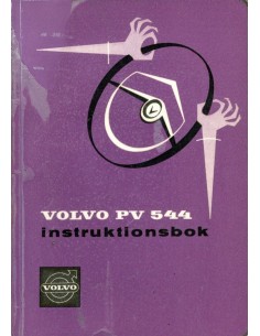 1960 VOLVO PV 544 INSTRUCTIEBOEKJE ZWEEDS