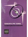 1960 VOLVO PV 544 INSTRUCTIEBOEKJE ZWEEDS